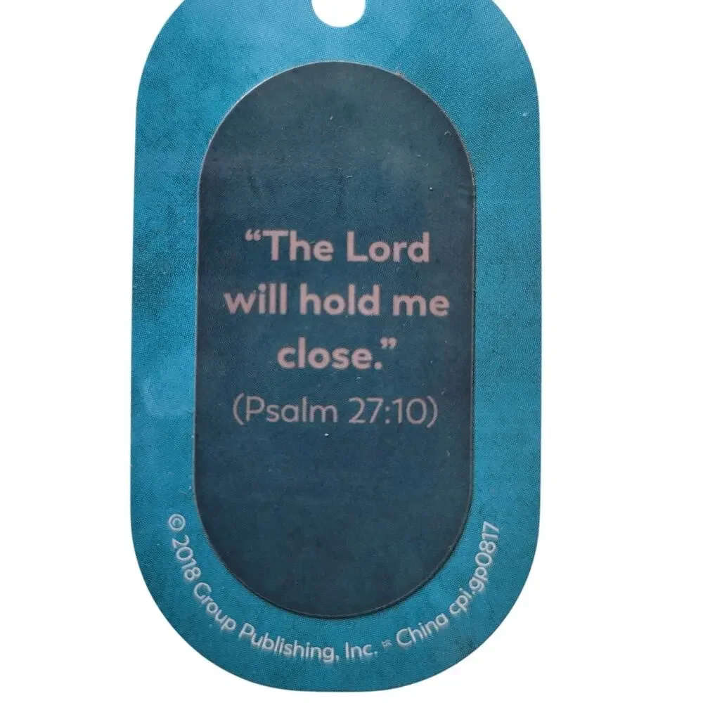 6 Bible Buddies Memory Verse Dog Tags Scripture Pendants For Key Chain Necklace